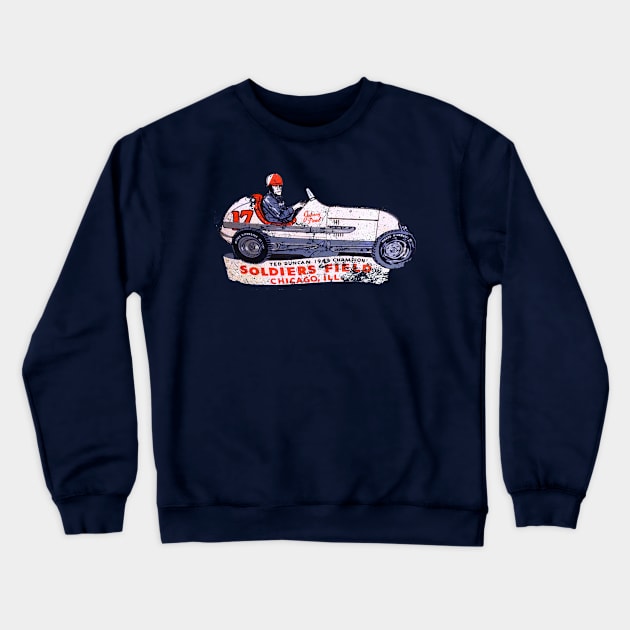 Soldier Field Racing Crewneck Sweatshirt by retrorockit